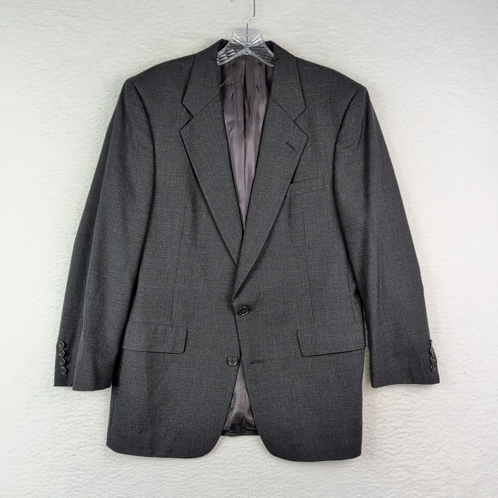 Christian Dior Monsieur Men's 41R Two Button Single Breasted Charcoal Blazer USA